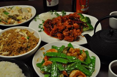 Chen Chinese Cuisine dishes spread