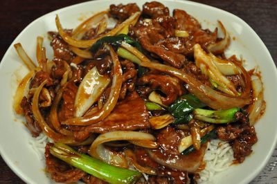 Mongolian Beef at Chen Chinese Cuisine Crystal Lake